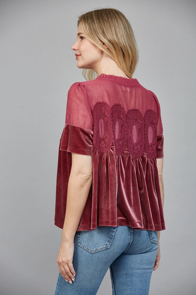 Covered Me in Velvet Top