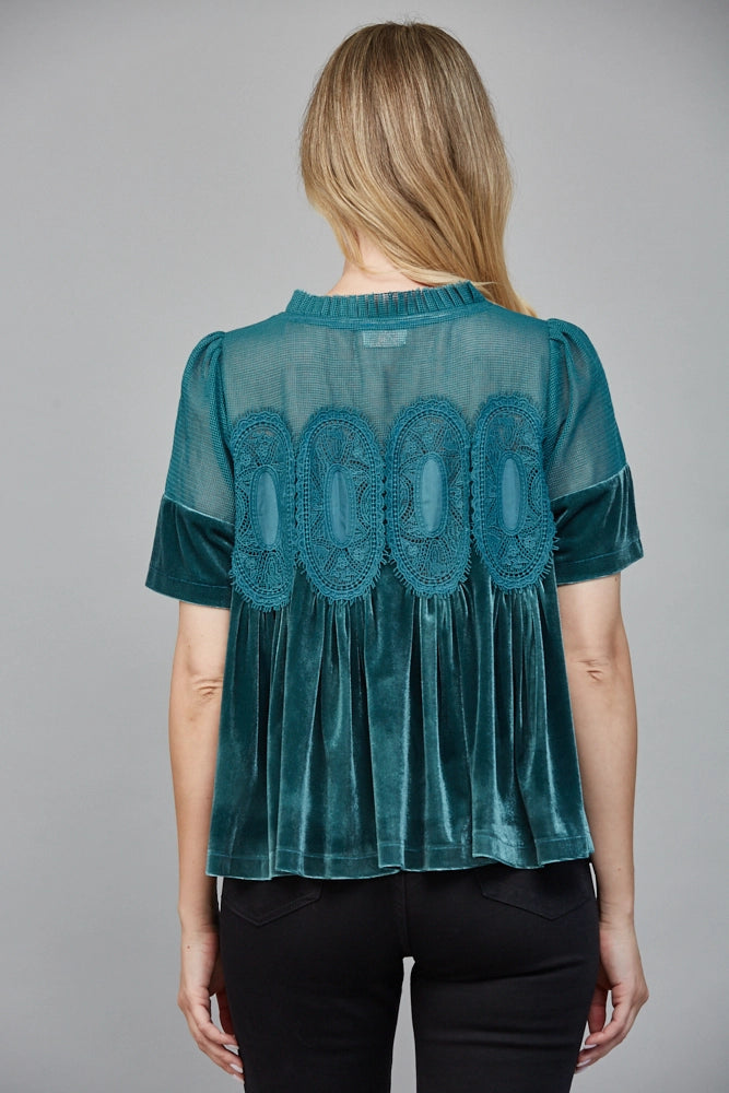 Covered Me in Velvet Top