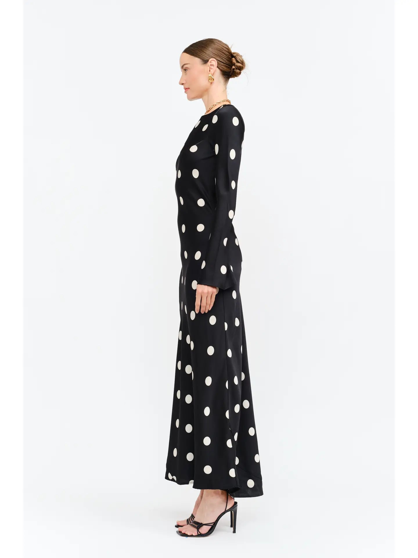 Georgie Black Dot Dress