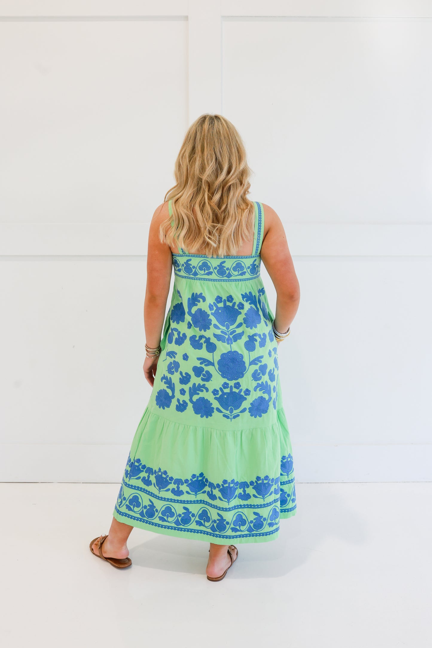 Green Landon Midi Dress