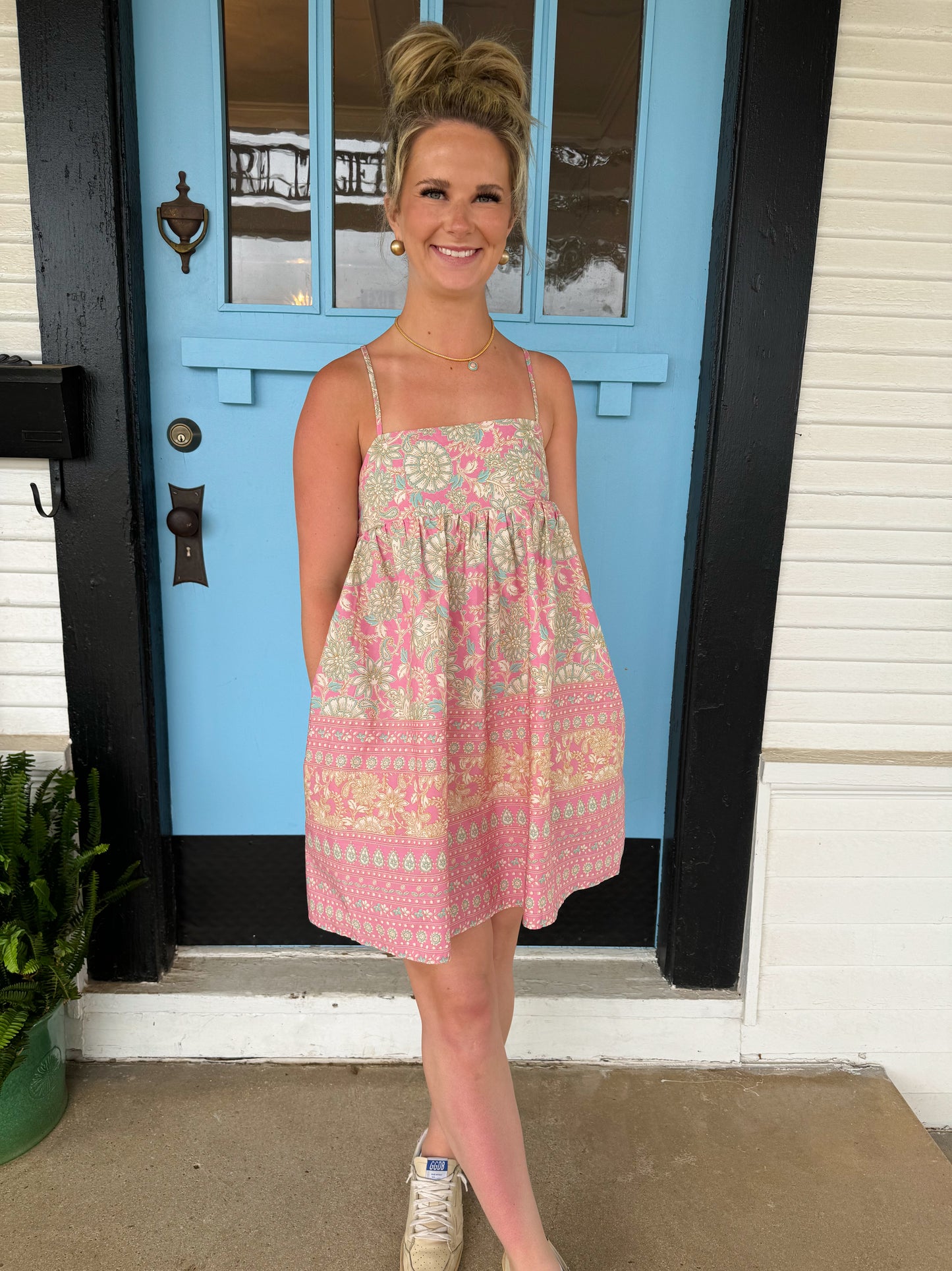 Pretty Paisley Mini Dress