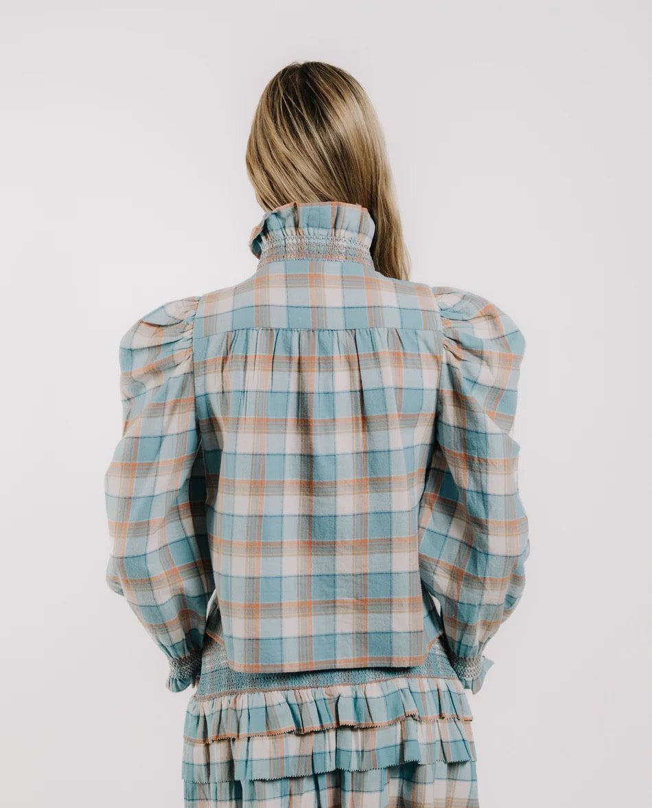 Wind Chime Plaid Top