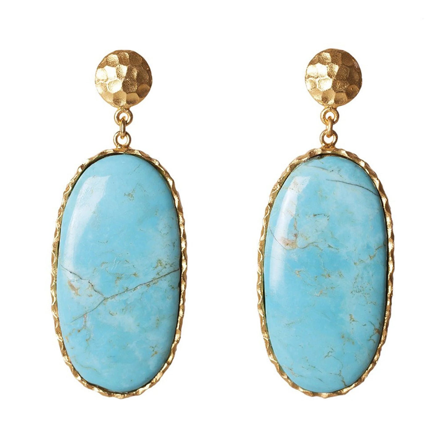 Large Turquoise Drop Earrings
