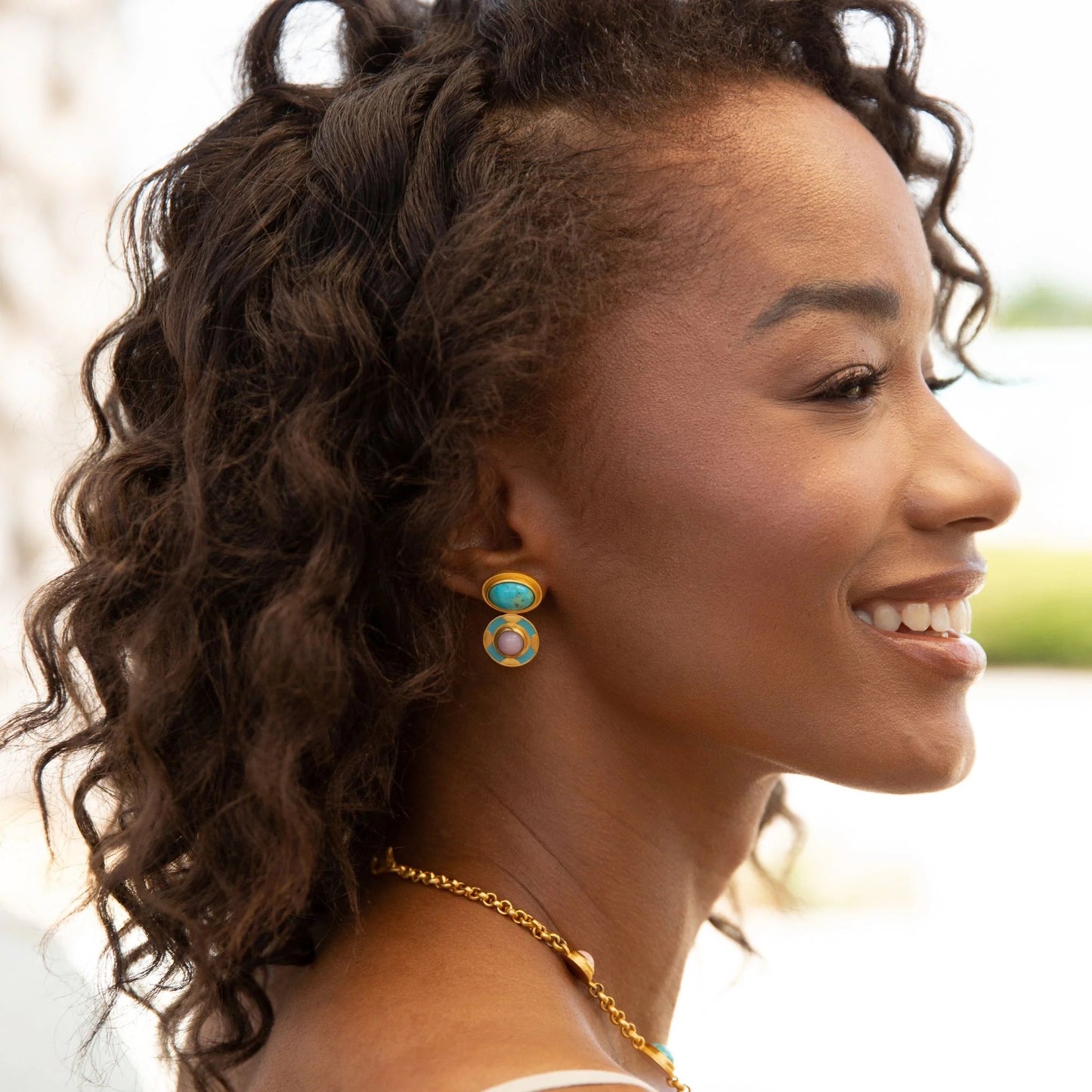 Blue Grotto Stud Earrrings