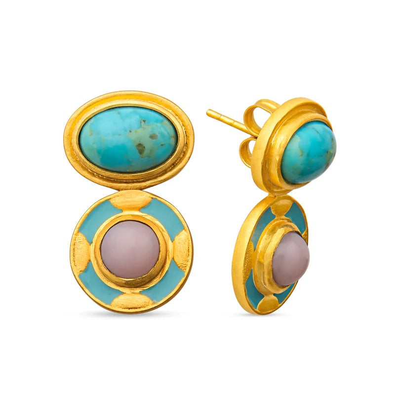 Blue Grotto Stud Earrrings