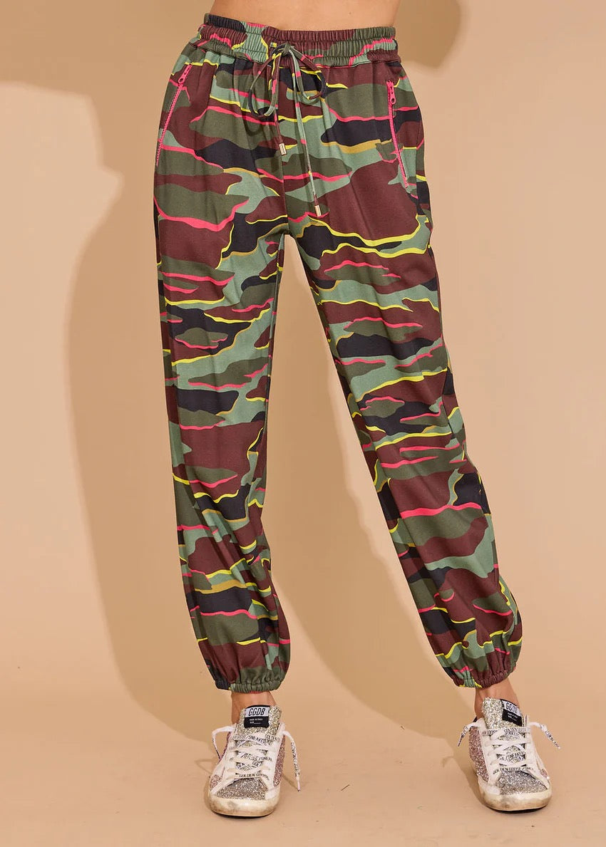 Elton Neon Camo Pant