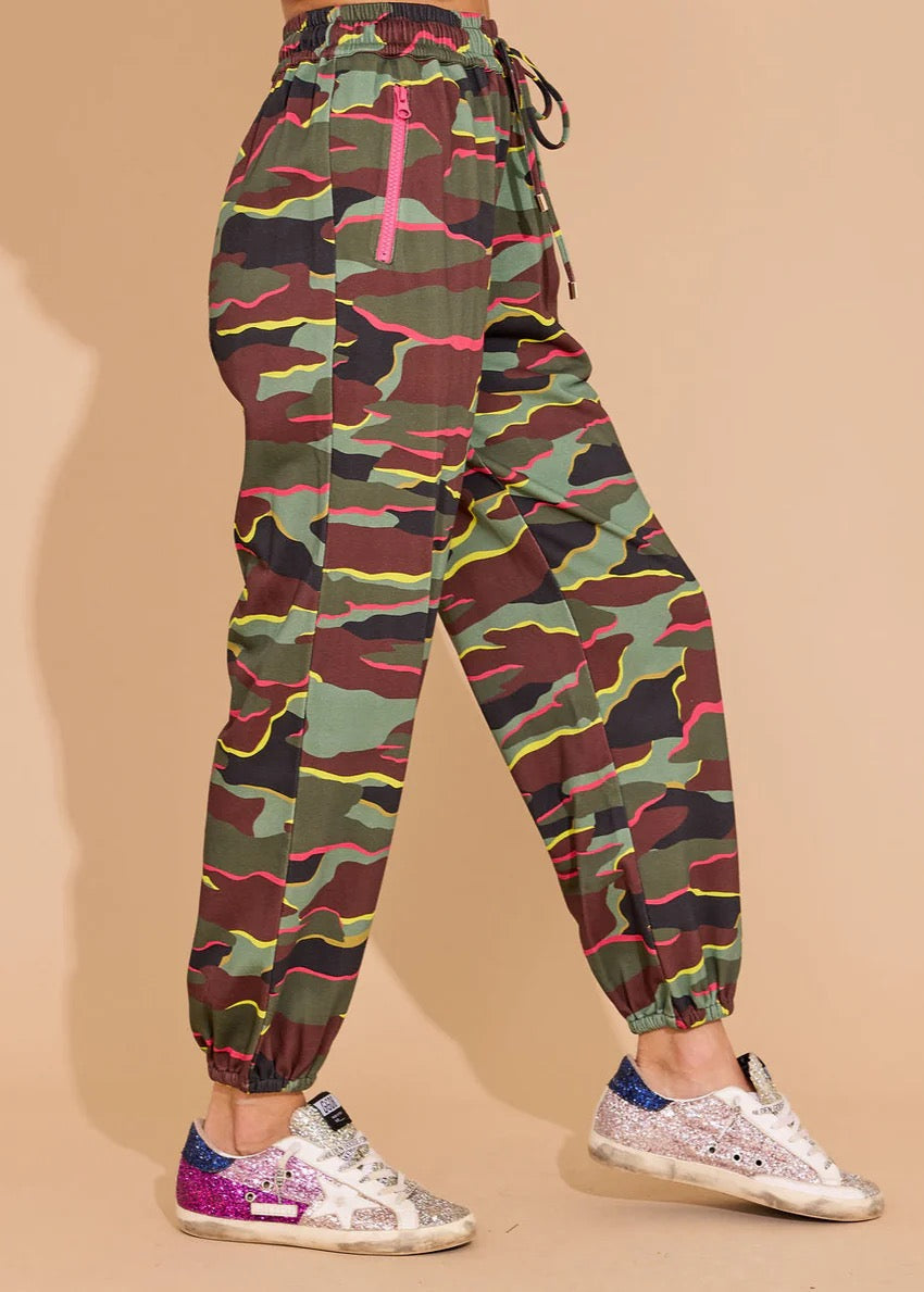 Elton Neon Camo Pant