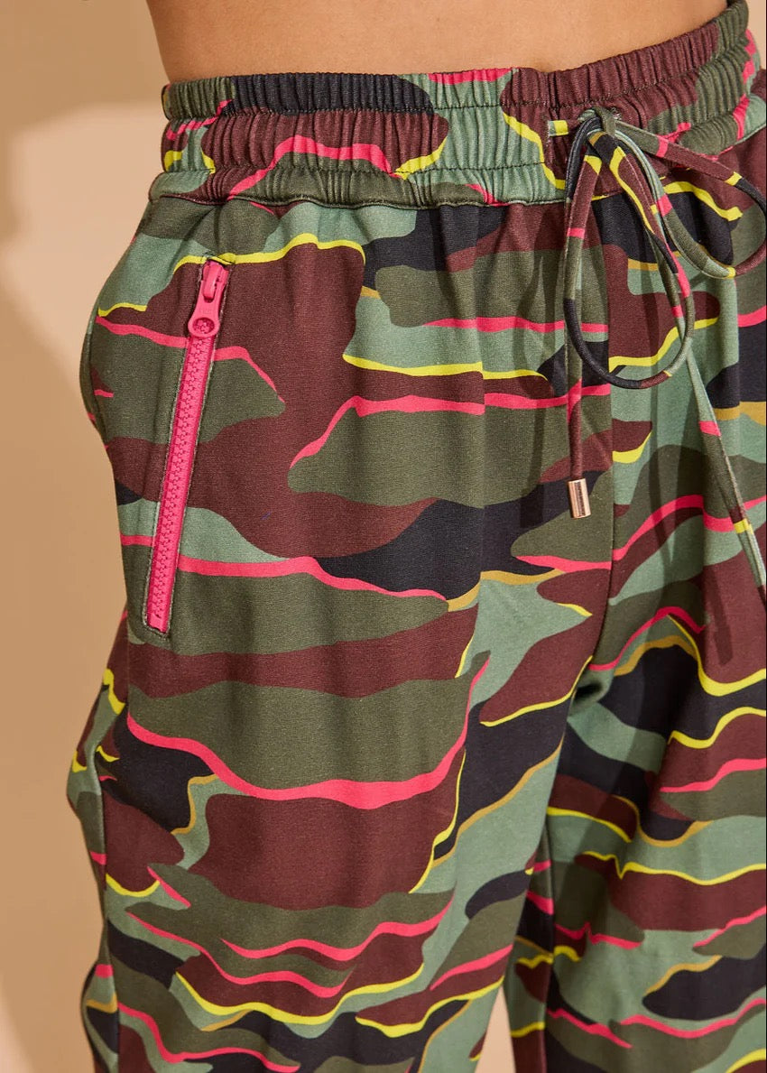 Elton Neon Camo Pant