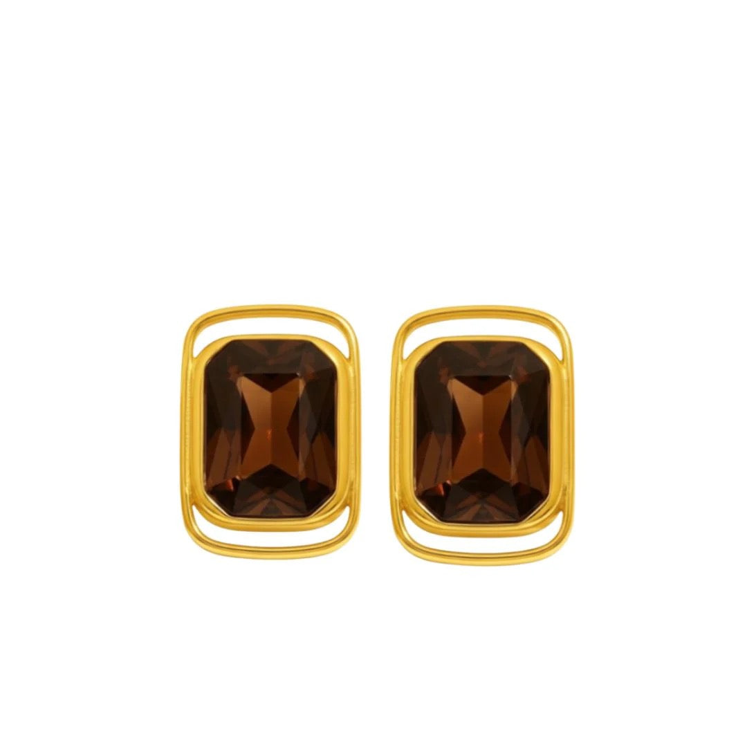 Brown Indie Earrings