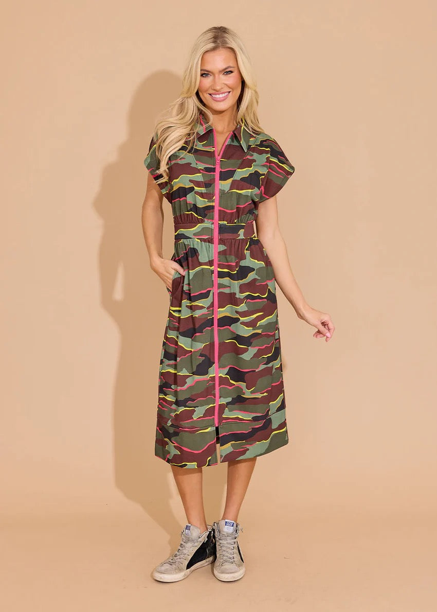 Neon Camo Belle Dress