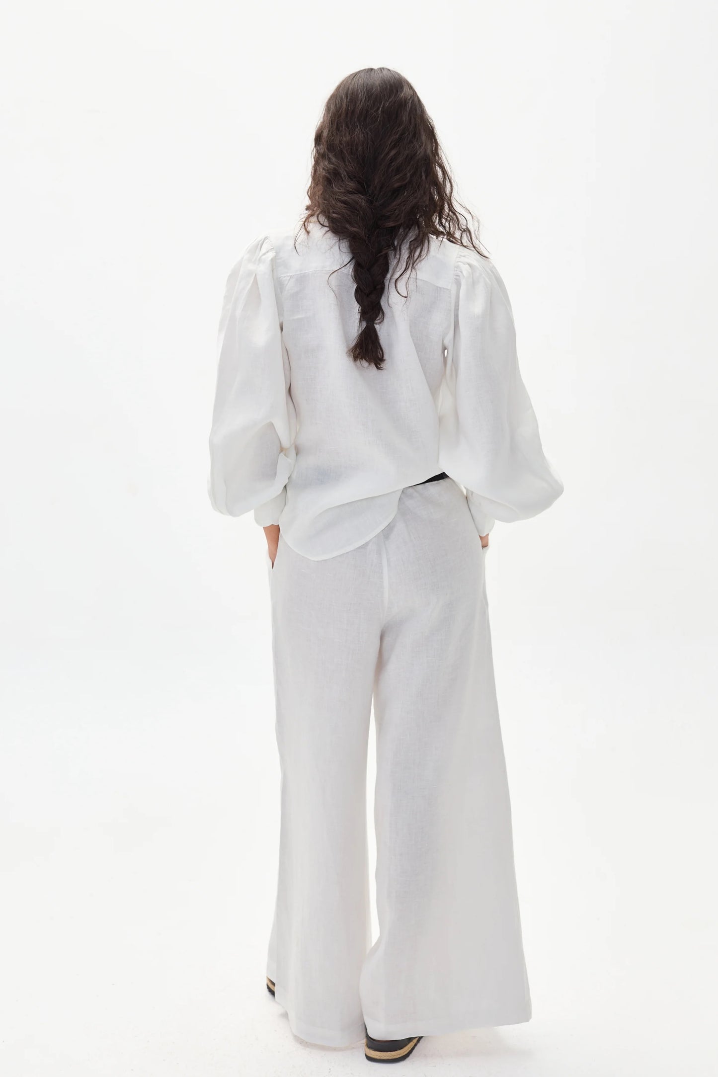 Off White Cape Linen Pants