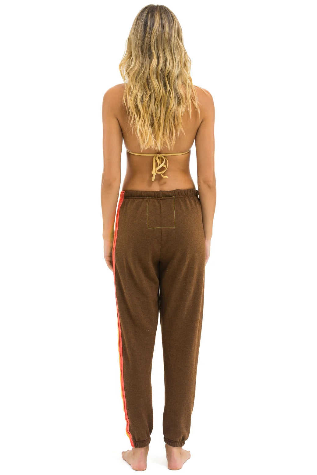 Chocolate 5 Stripe Sweatpants