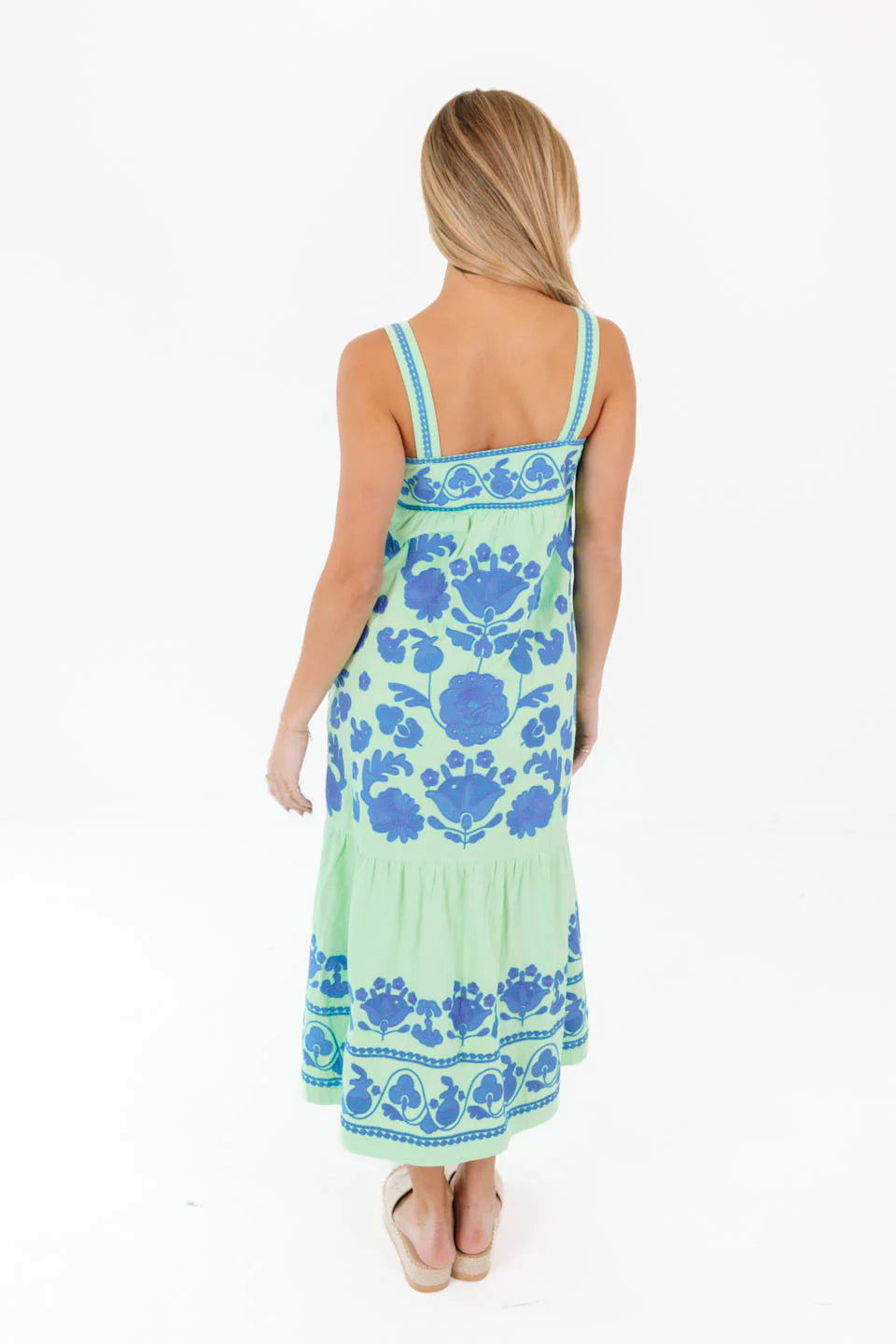Green Landon Midi Dress