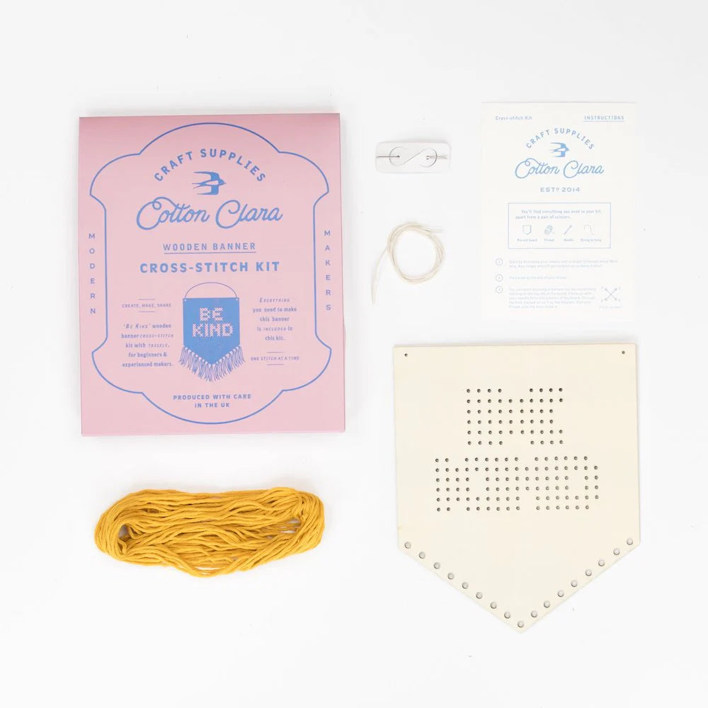 Be Kind Embroidery Banner Kit