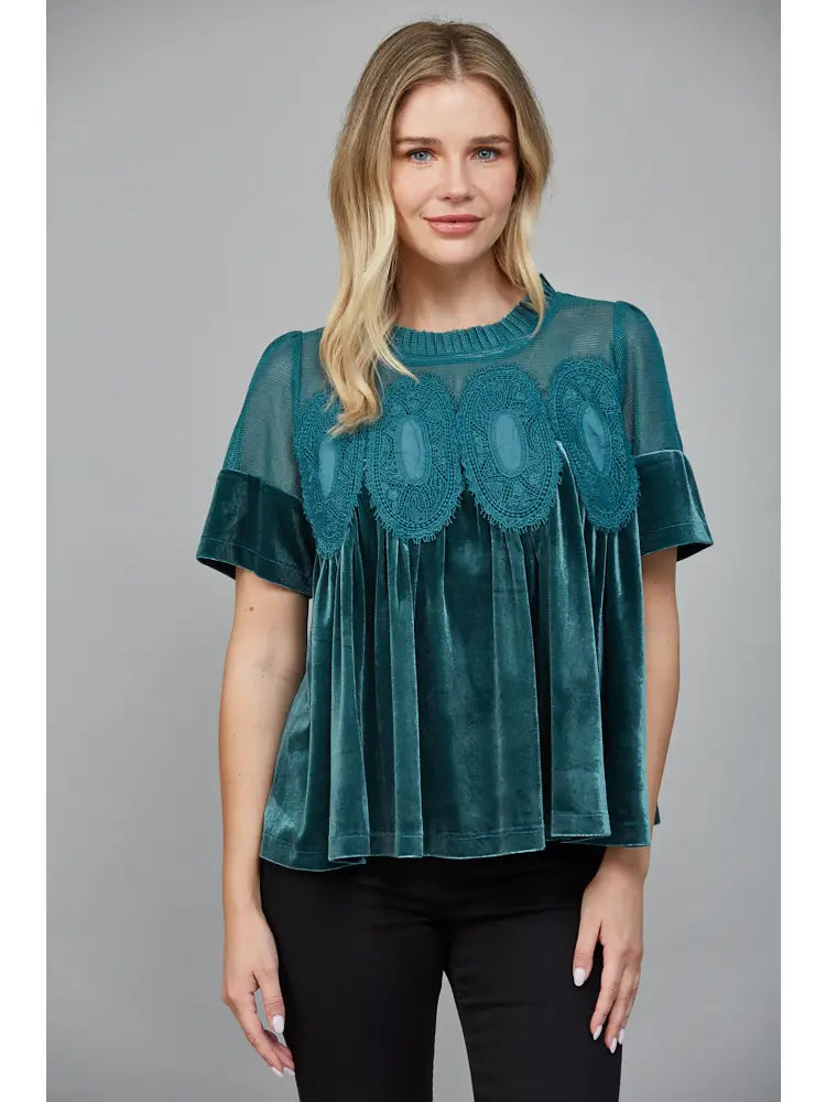 Covered Me in Velvet Top