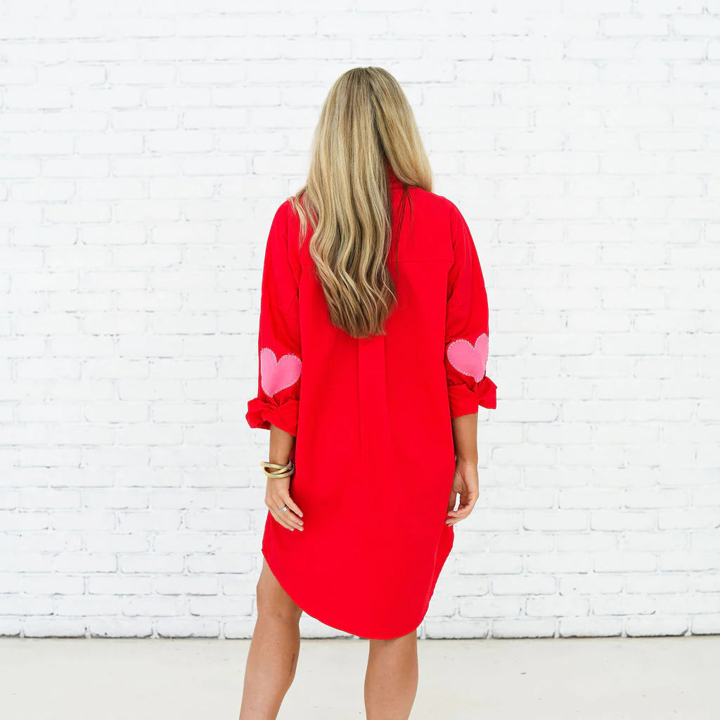 Preppy Dress with Heart Elbow