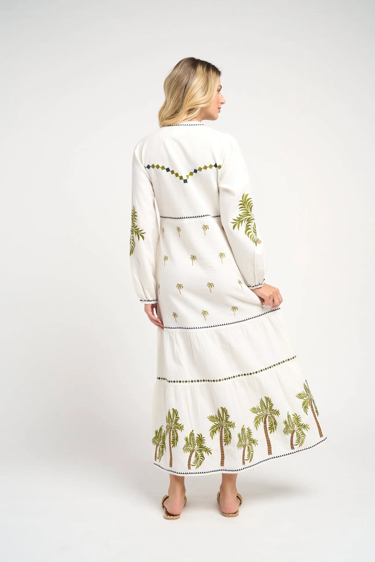 Ria Palm Maxi Dress