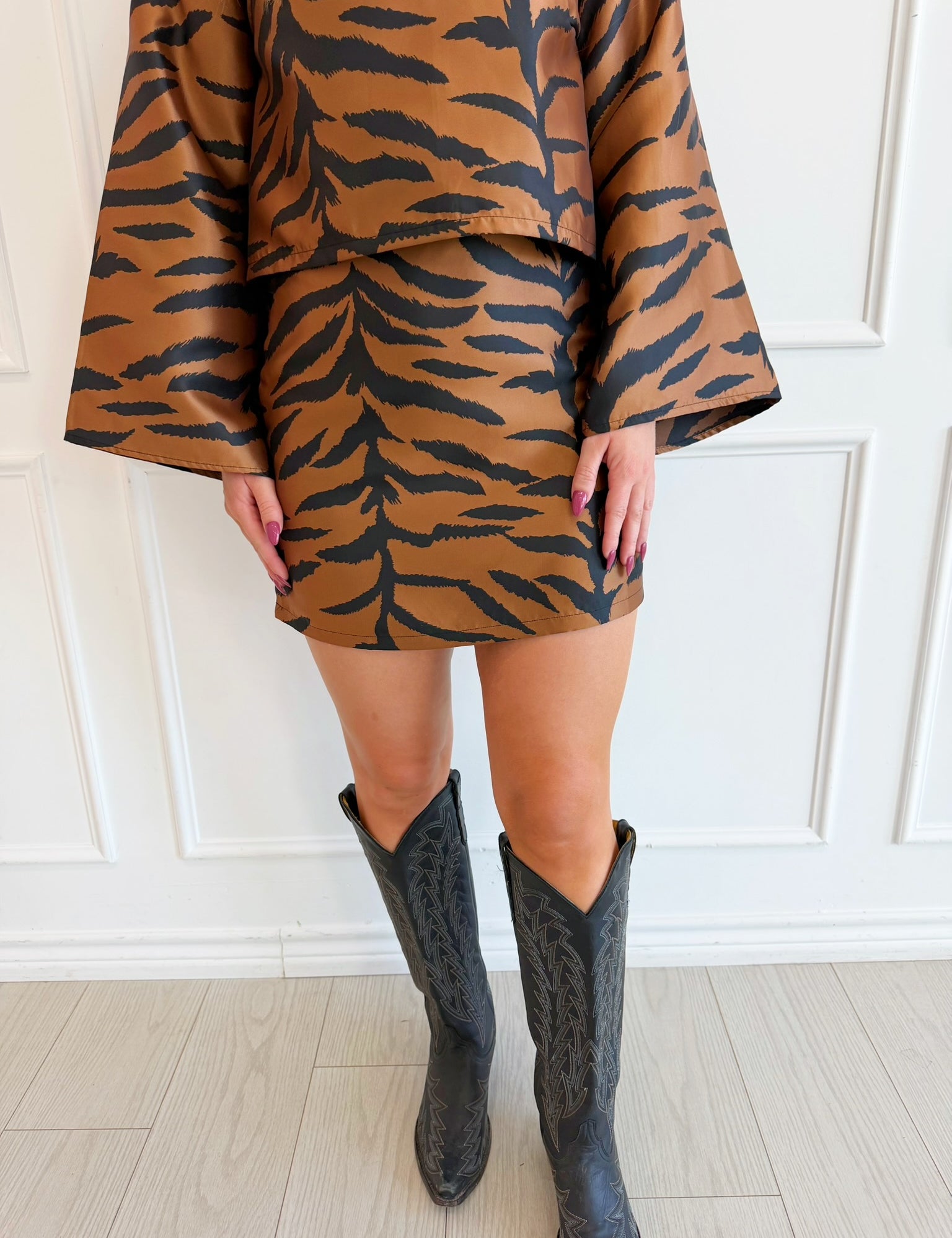 Untamed Zebra Skirt