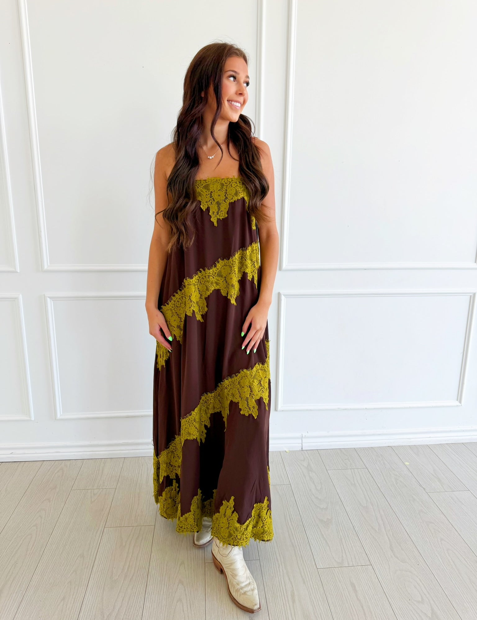 Material Lover Maxi Dress