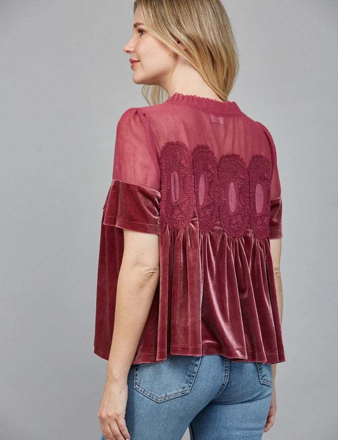 Covered Me in Velvet Top
