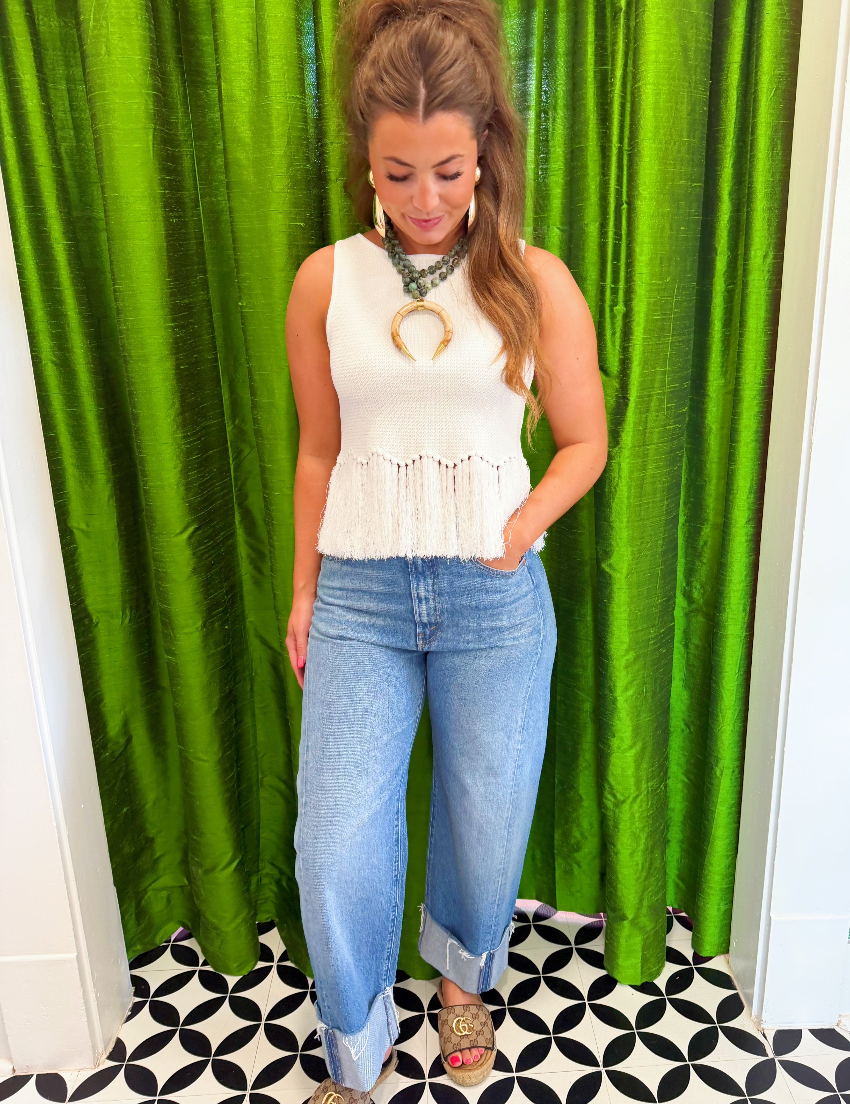 Fringe Alert Knit Top