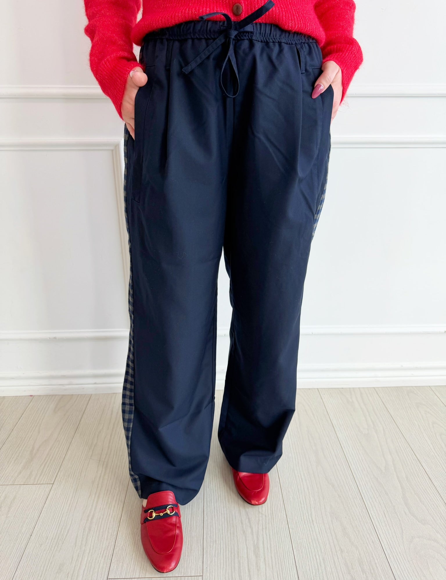 Navy Jirisan Pants