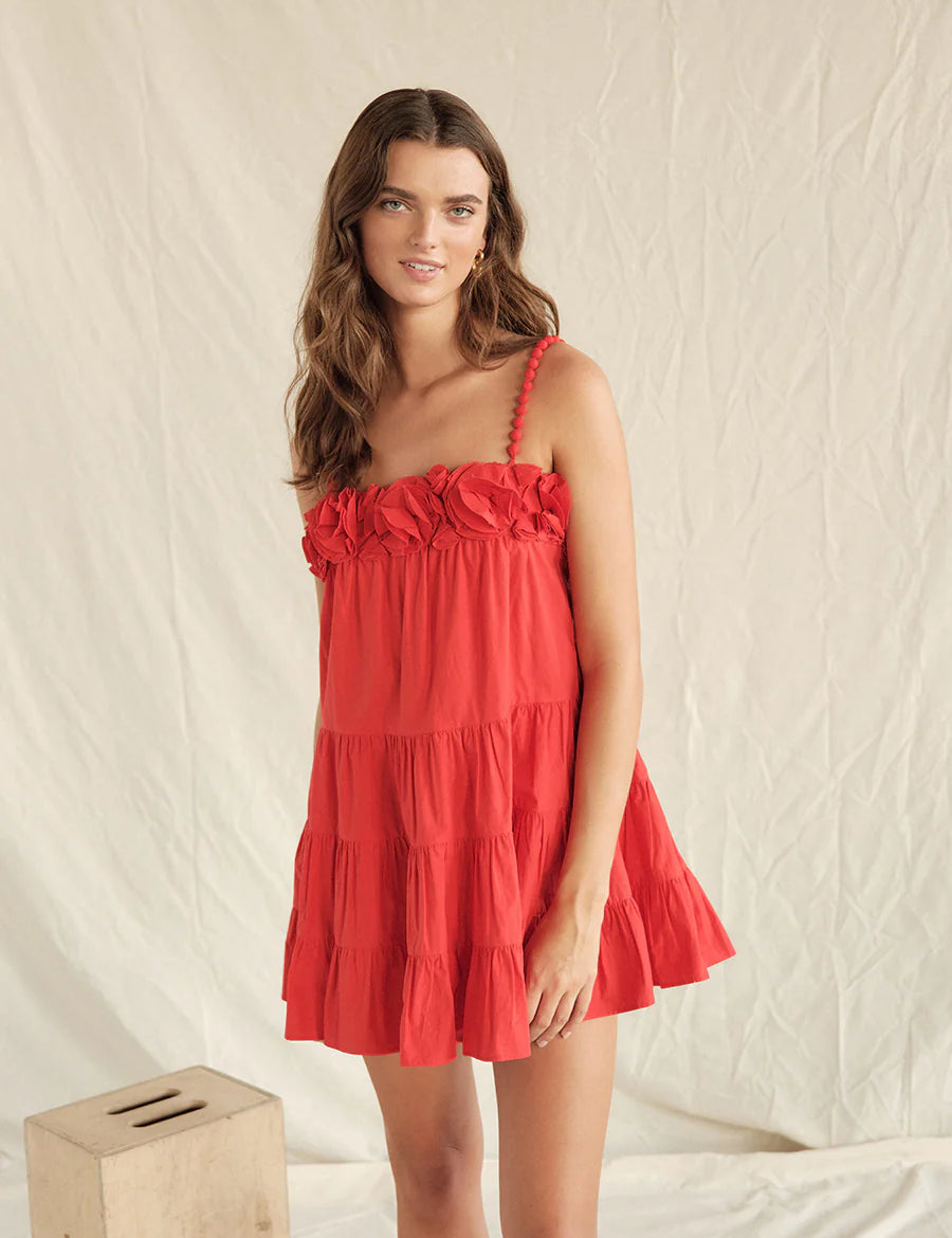 Carrie Ruffle Mini Dress