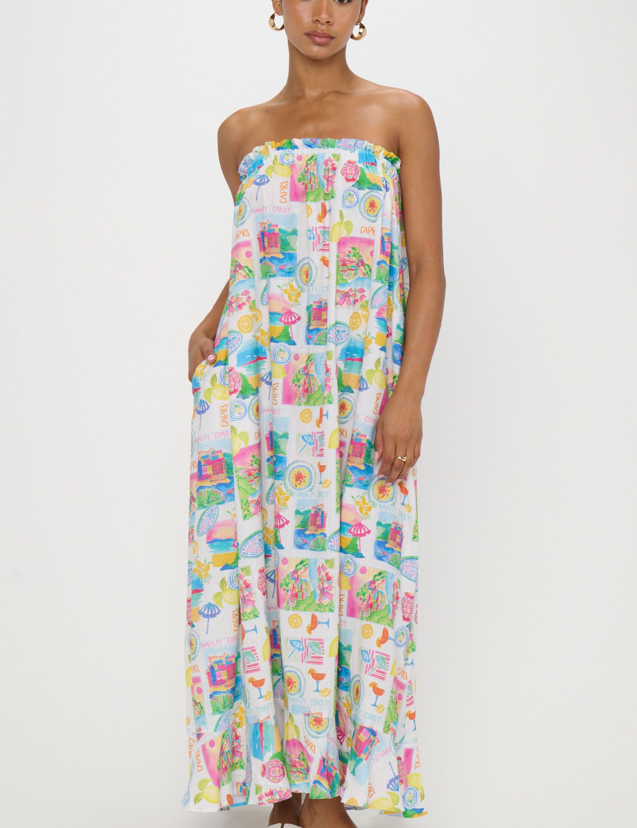 Around the World Maxi Dress
