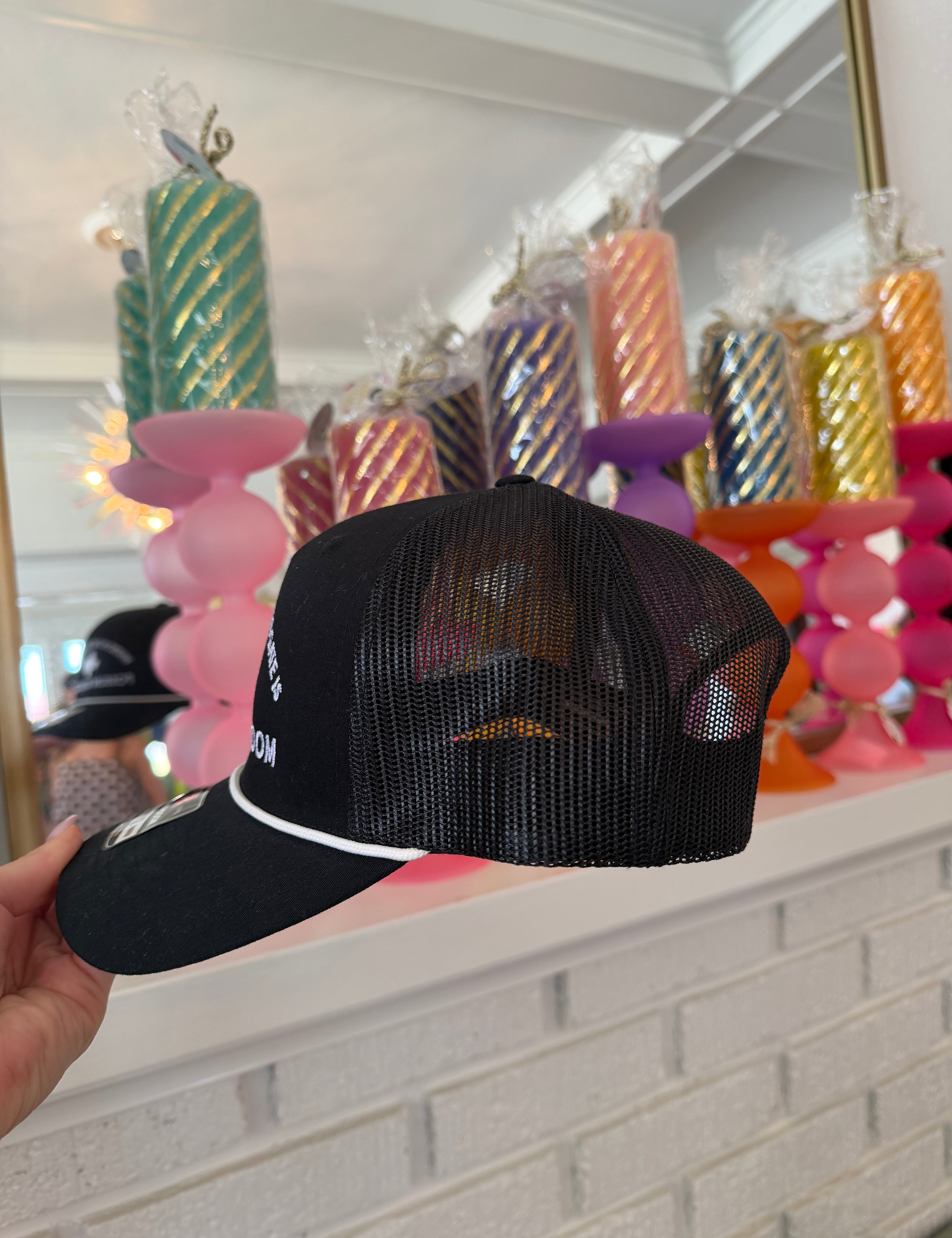 Black Where in the Hell's Gate Rope Hat