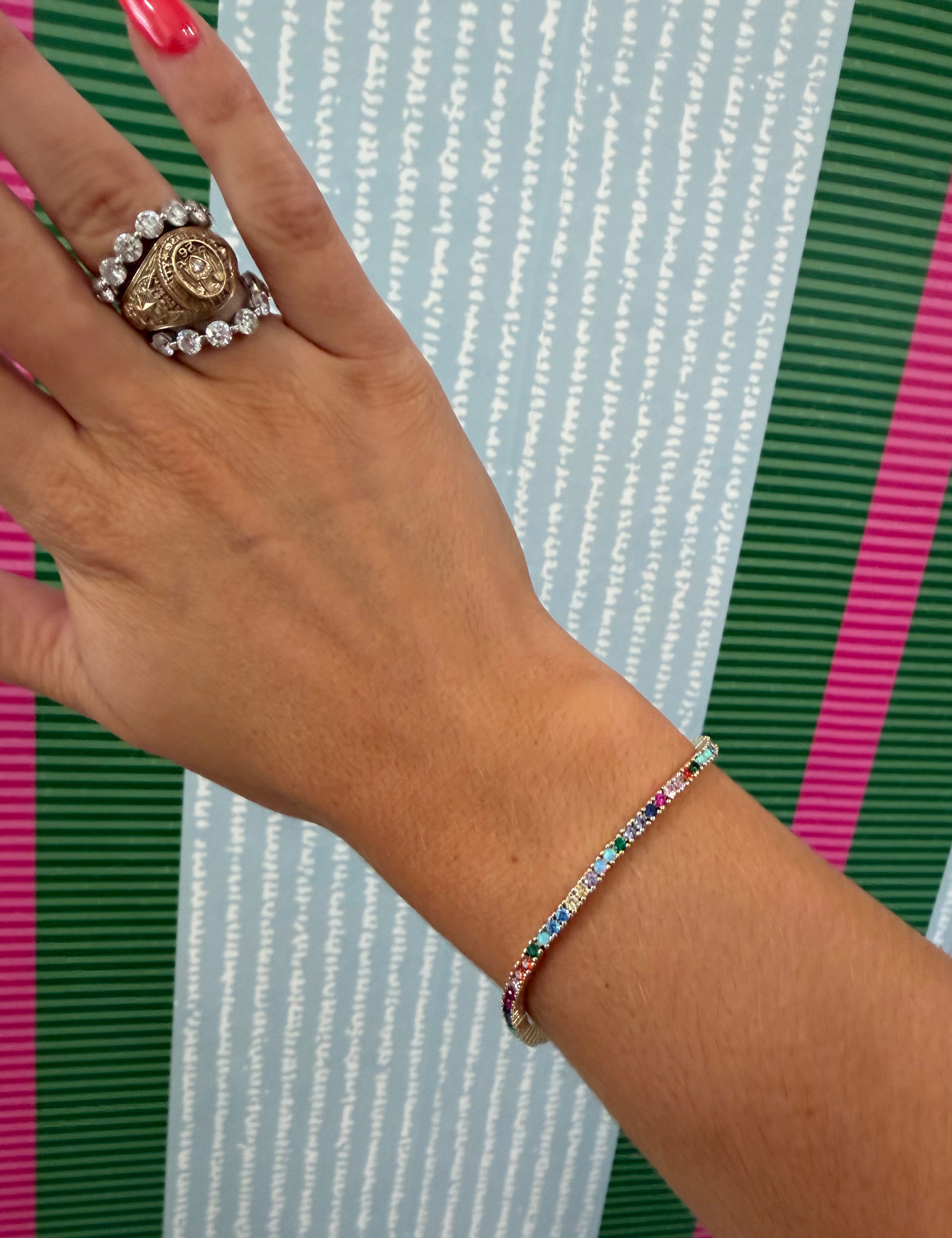Rainbow Baby Heiress Tennis Bracelet