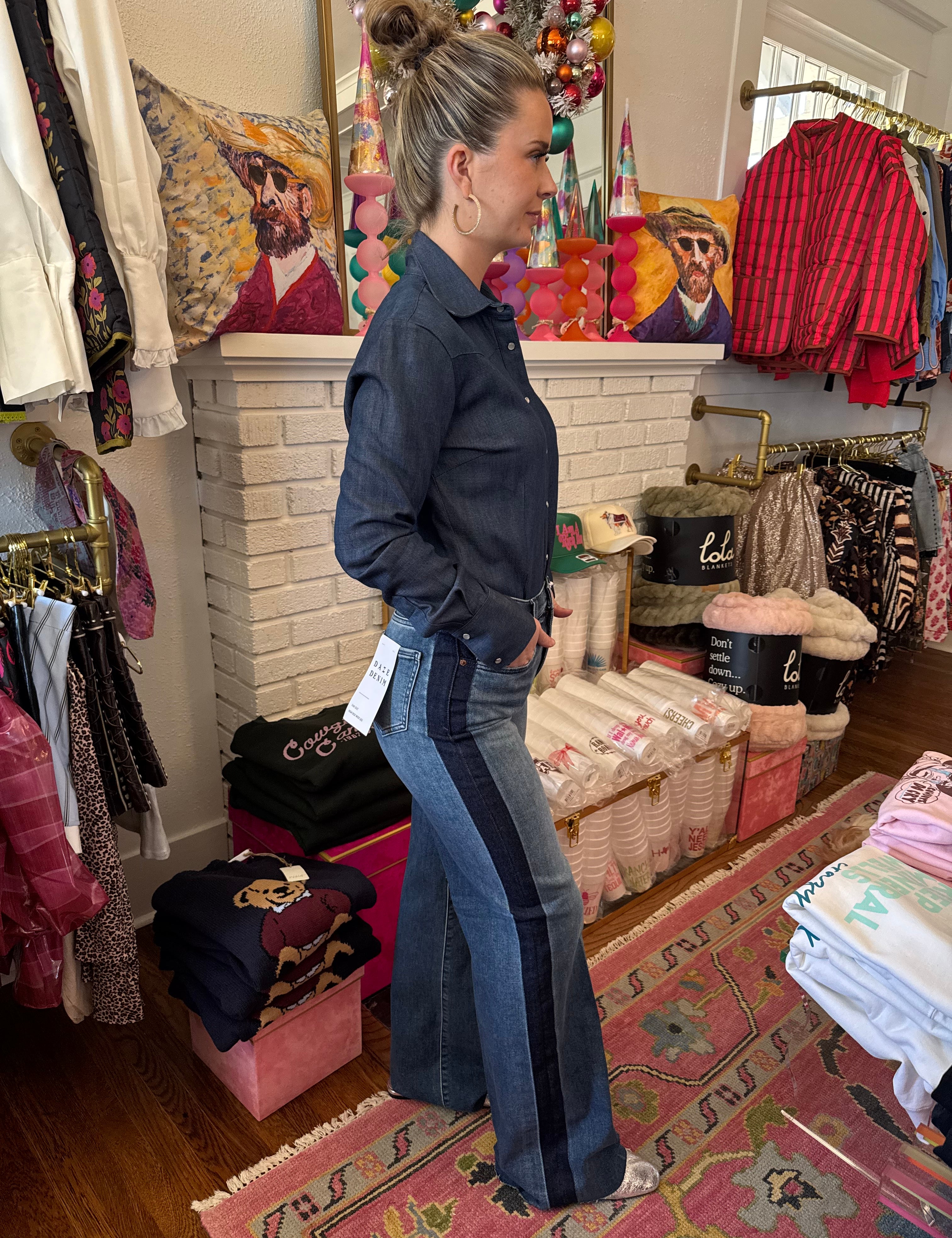 Far Out Tuxedo Wide Leg