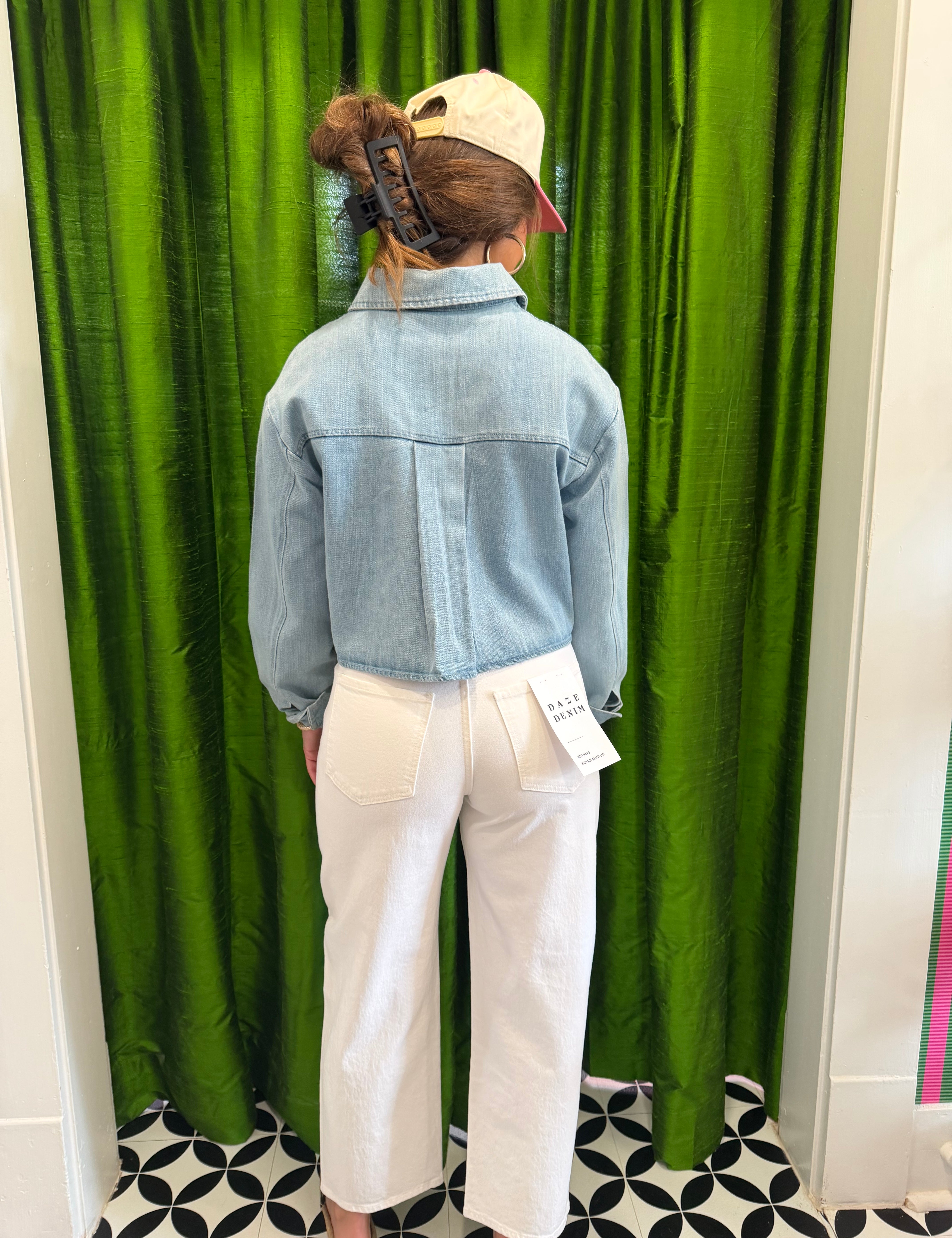 Lamb Studded Barrel Jean