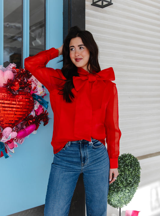 Red Bows on Bows Top