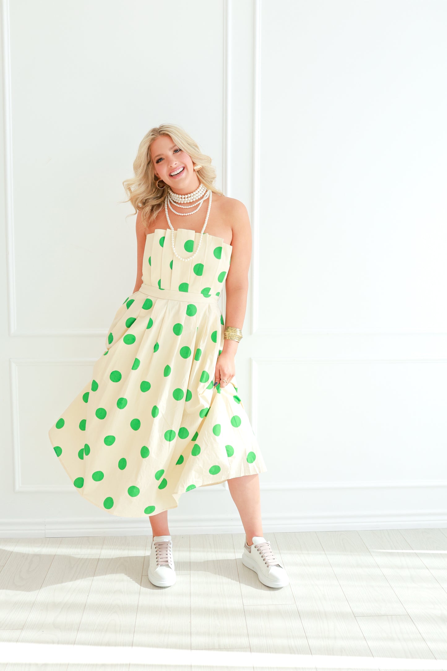 Chloe Dot Midi Dress