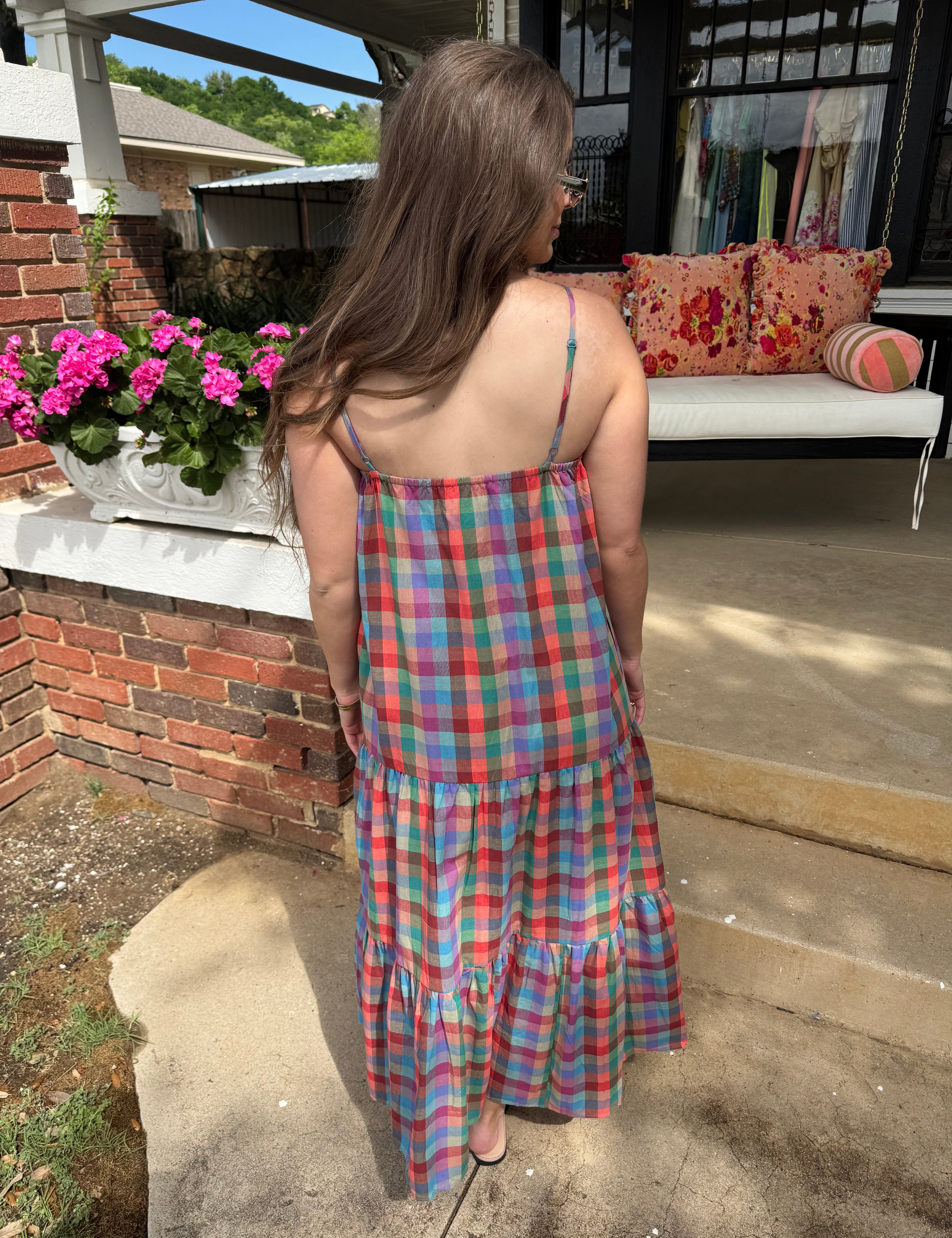 Plaid Piper Maxi Dress