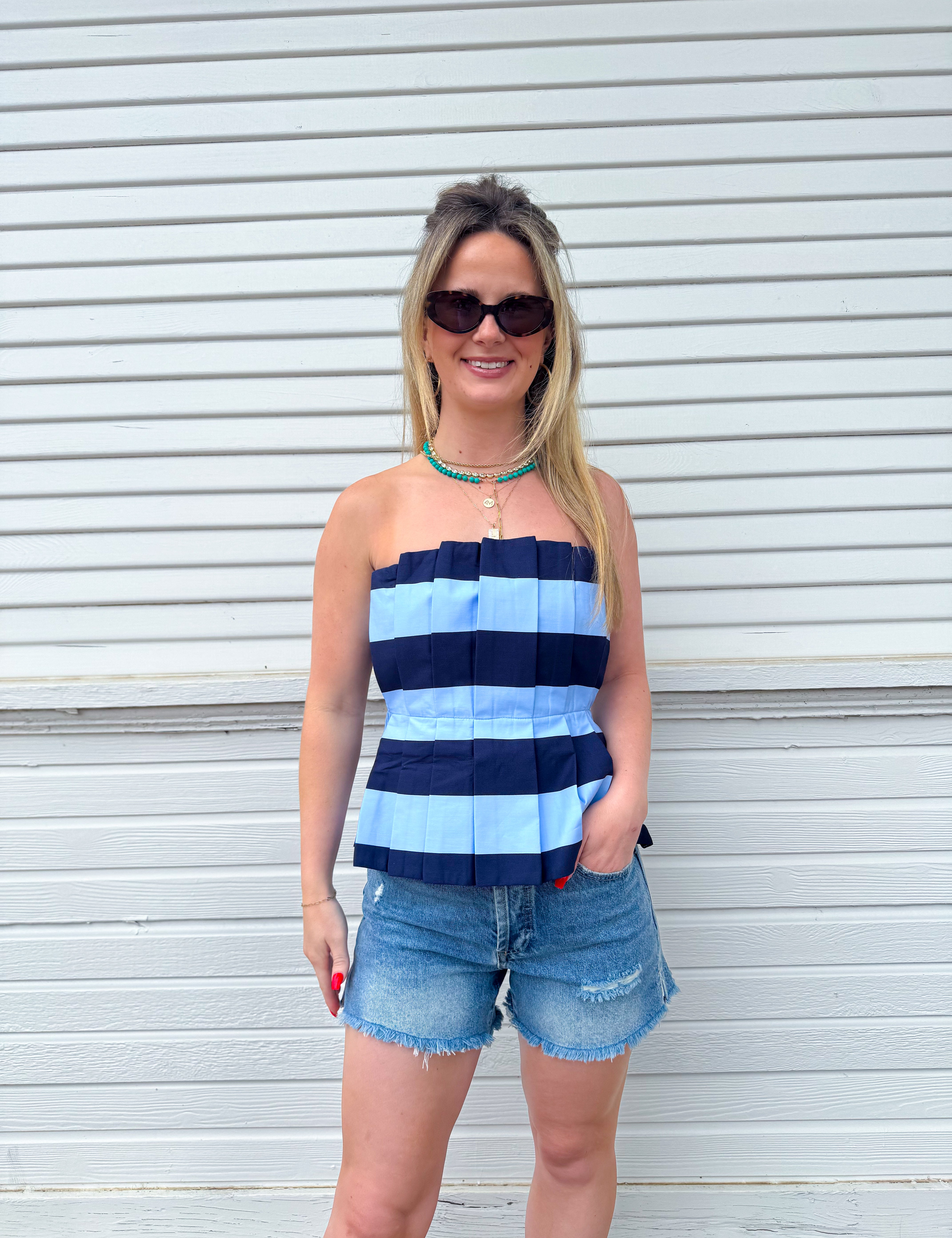 Lollie Pleated Top