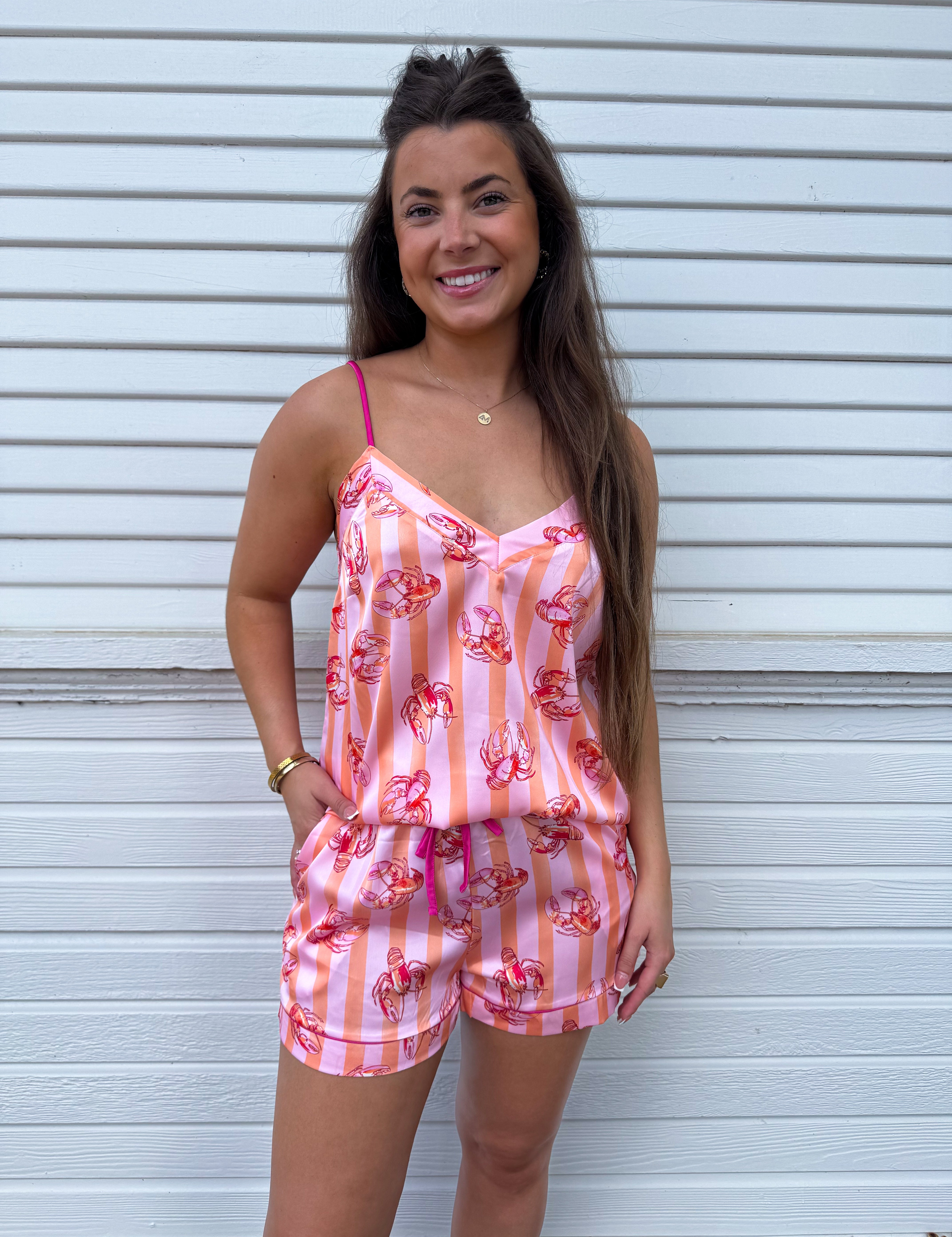 Lobster Stripe Pajamas