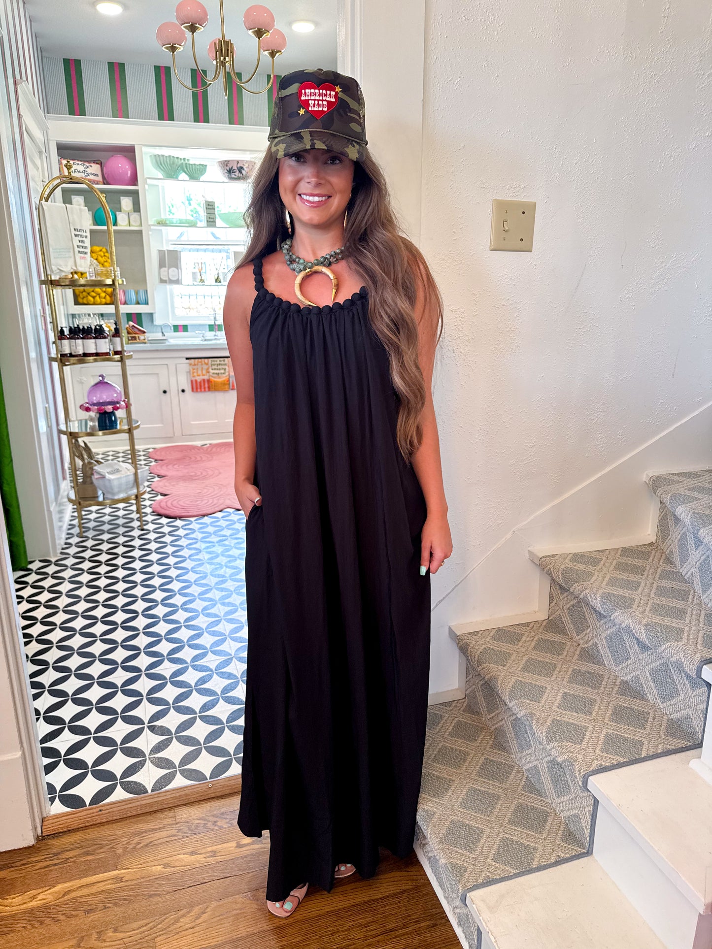 Black Beatrice Maxi Dress