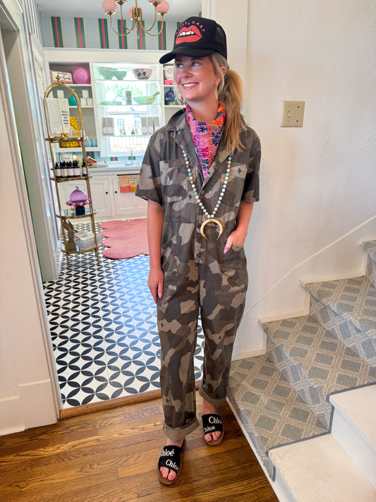 Camo is Cool Jumpsuit