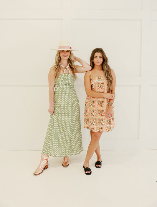 Leah Peach Dress