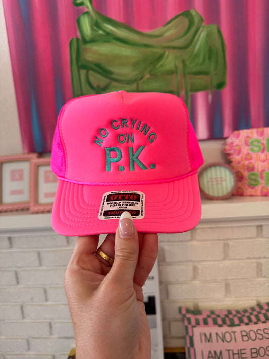No Crying on P.K. Hat