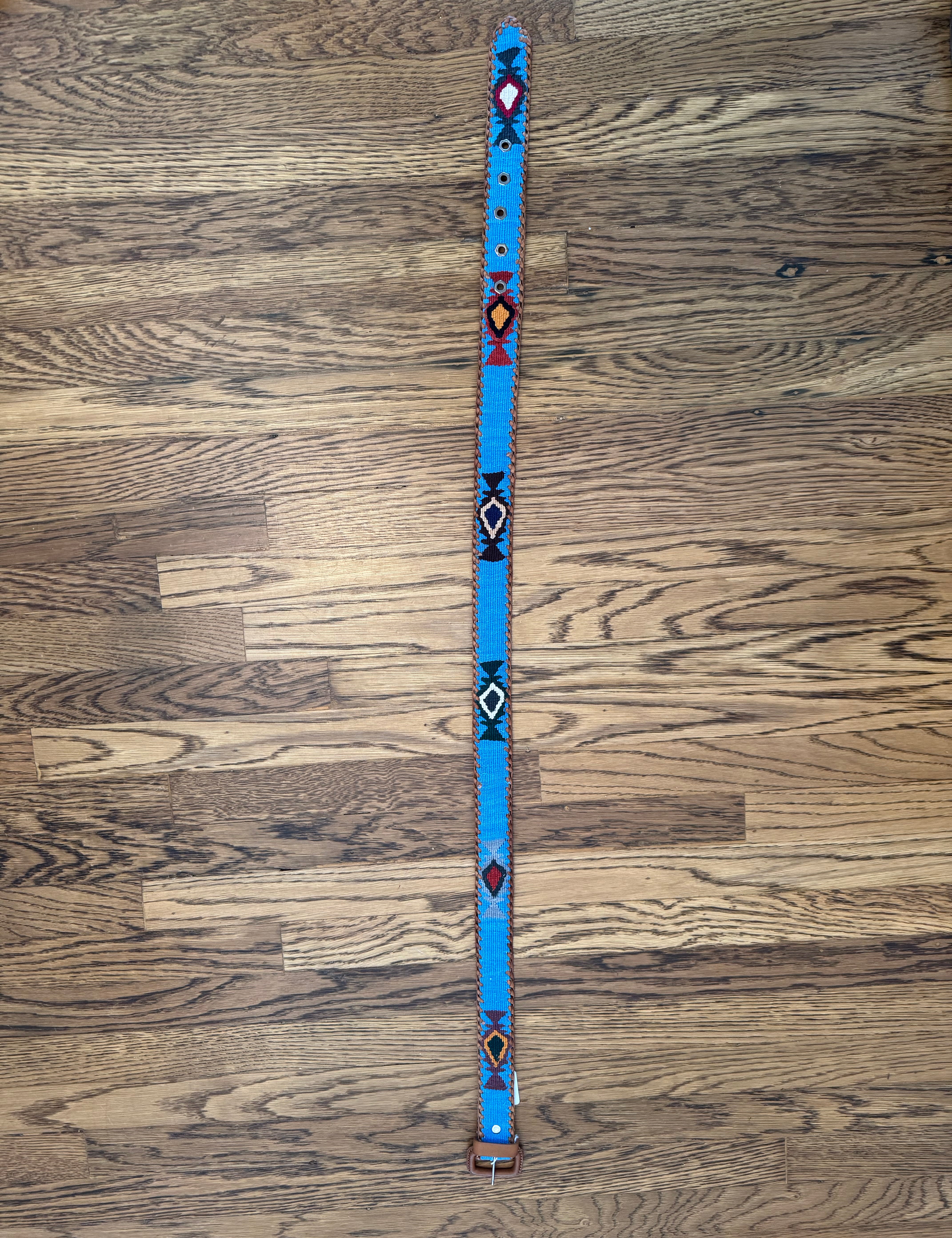 Periwinkle Woven Belt Size 36