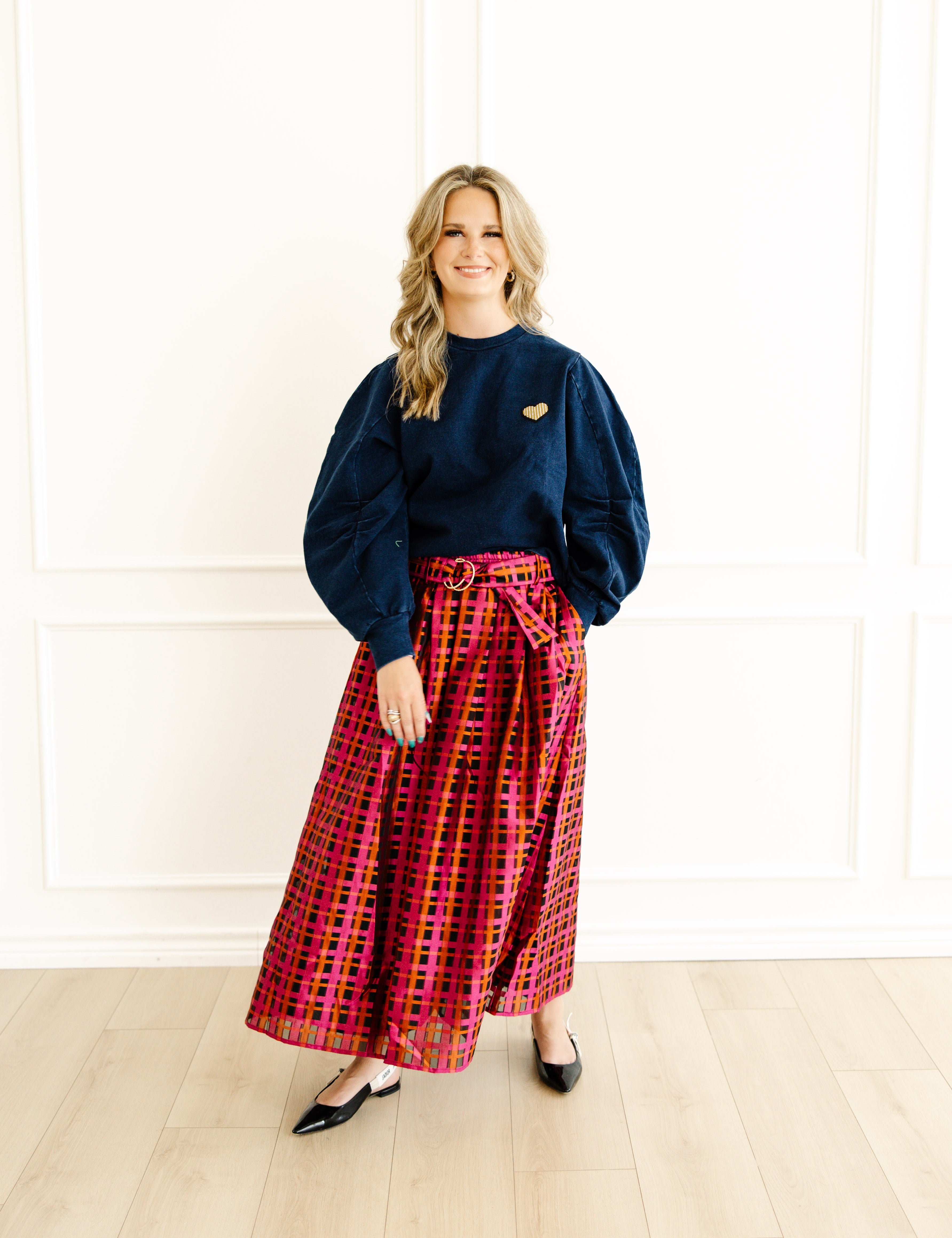Maya Crimson Skirt