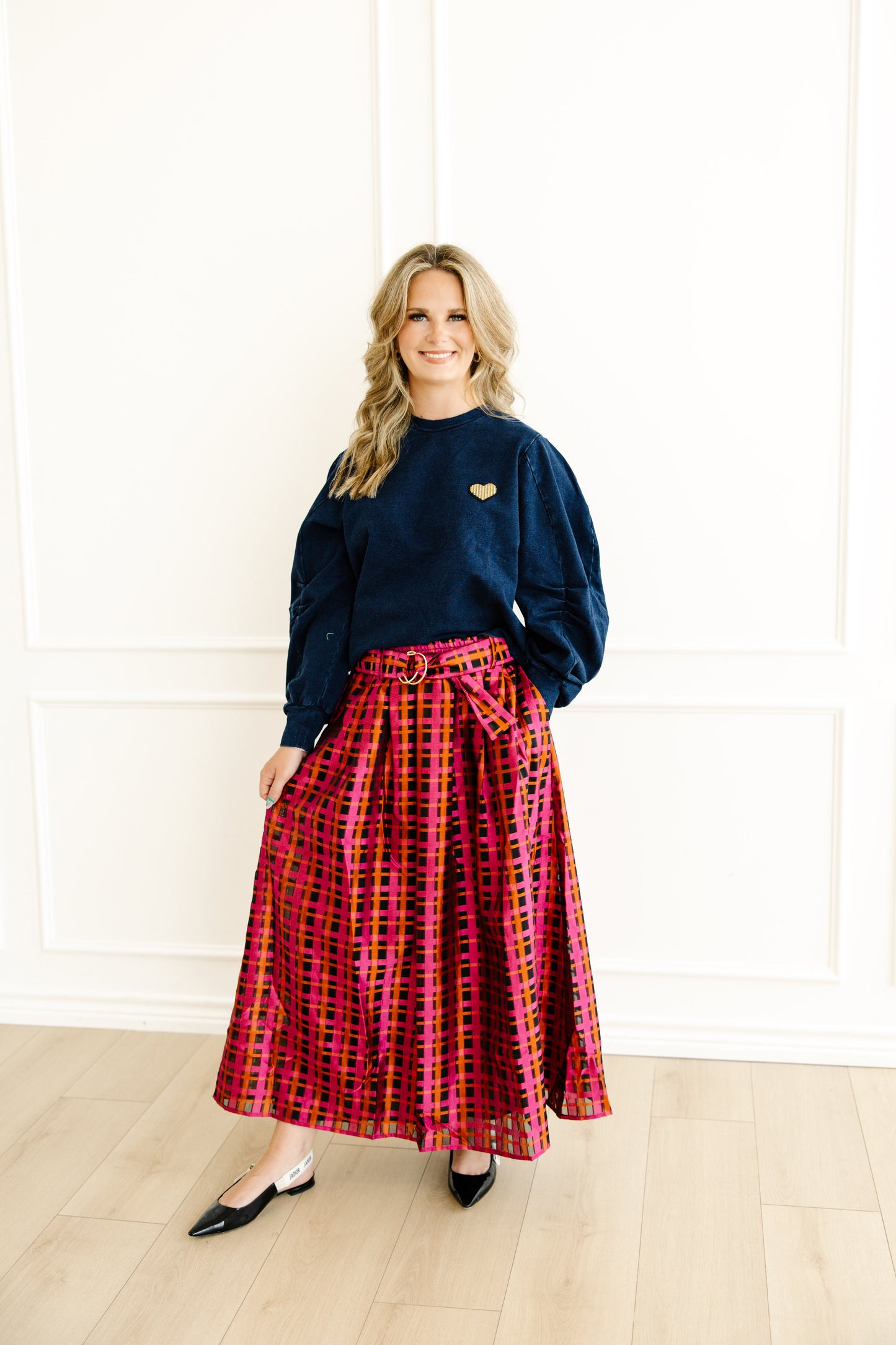 Maya Crimson Skirt