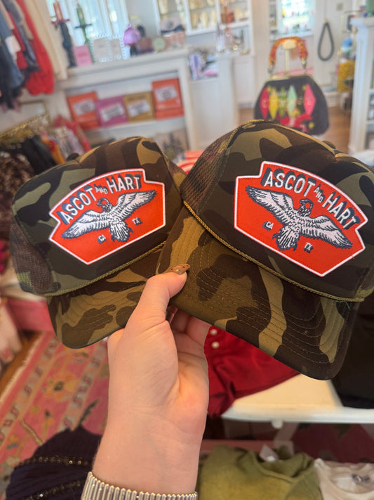 Camo Eagle Patch Trucker Hat