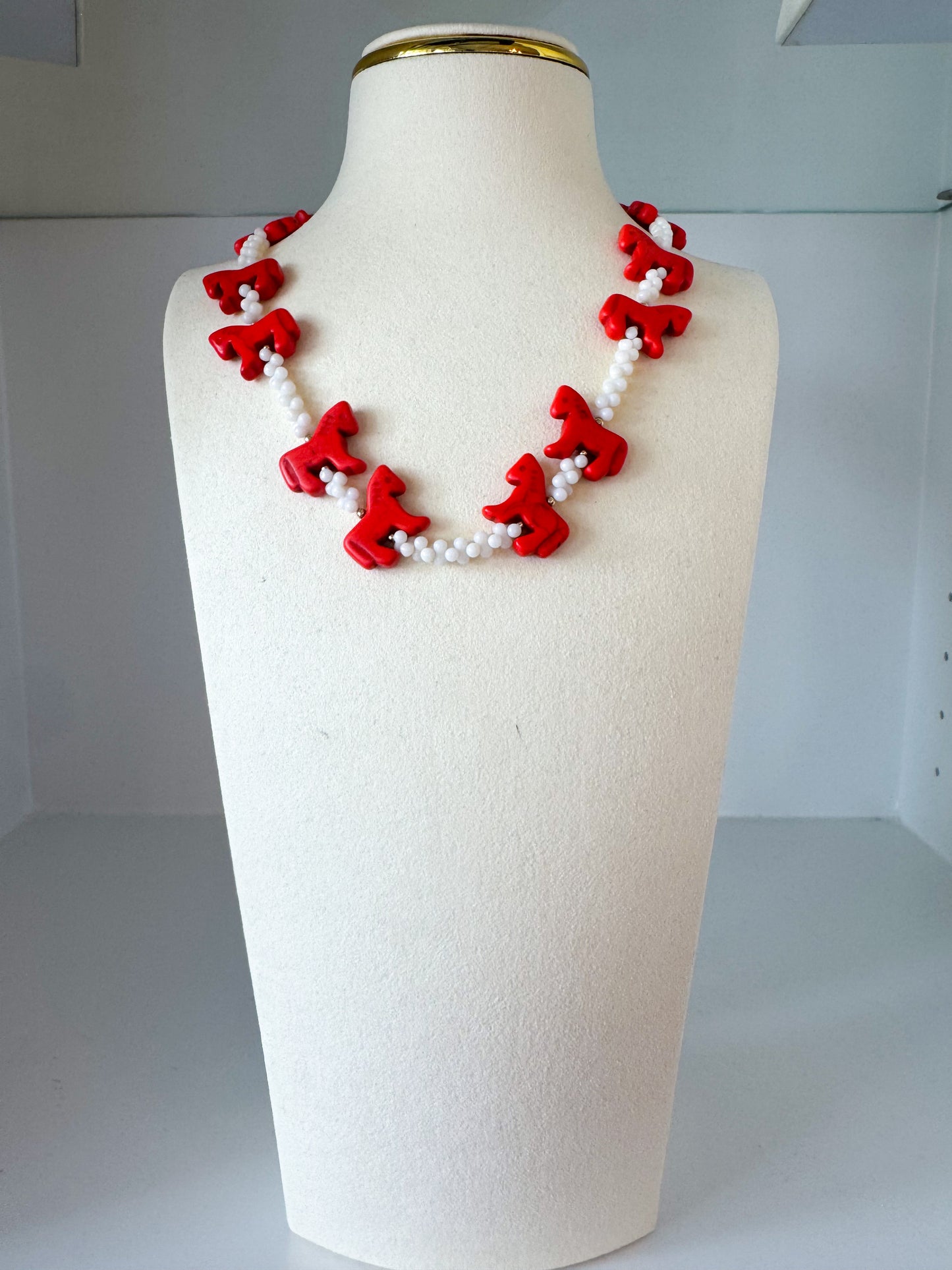 Red Pony Girl Necklace