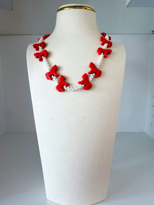 Red Pony Girl Necklace