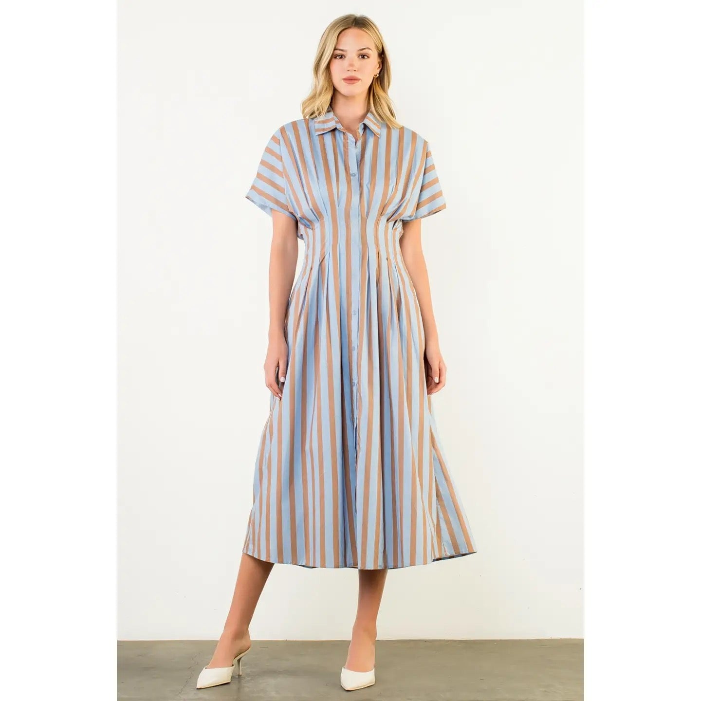 Stripes for Days Midi Dress