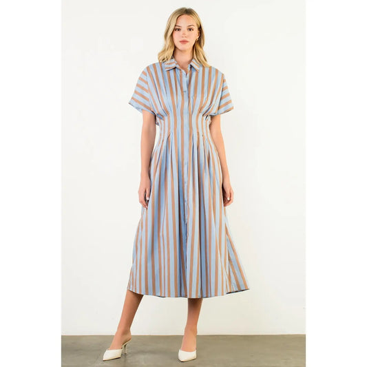 Stripes for Days Midi Dress