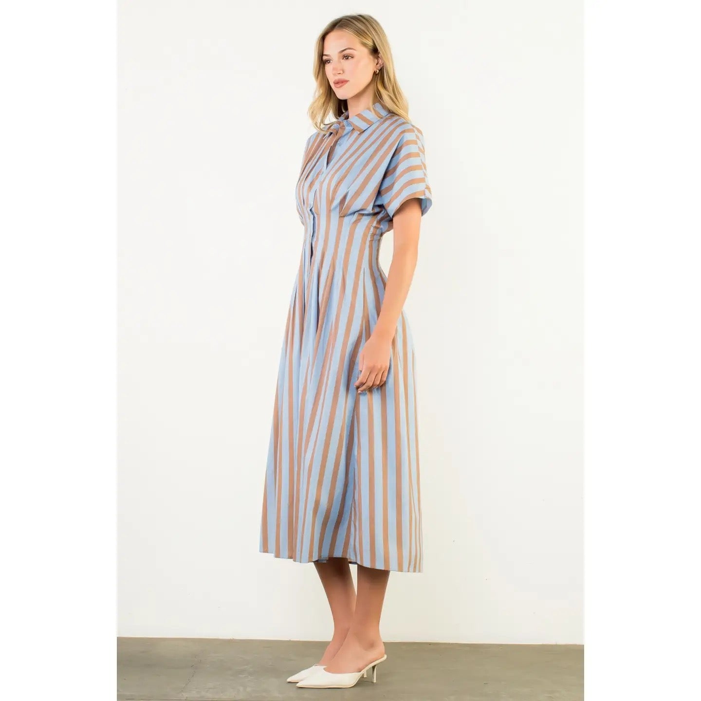 Stripes for Days Midi Dress